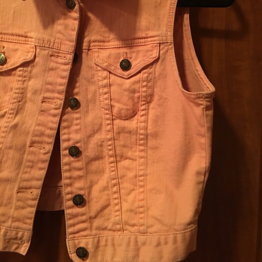 Cute light pink jean jacket